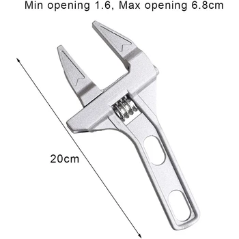Podesivi ključevi 6-68 mm Širokom Čeljusti Ključ Za kupaonicu Ručni Alat Za zatezanje ili smanjivanjem matica i vijaka