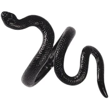 Pop-identitet hip-hop metal zmija prsten zmija oblik punk vjetar crna zmija prsten navalu na veliko prodaja tvornice