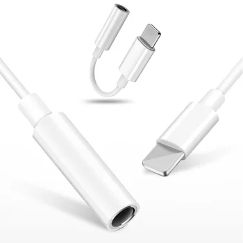 Priključak za slušalice Pretvarač 8pin na 3,5 mm Adapter AUX za iPhone 13 12 11 Pro Max Mini XS XR X Lighting na 3,5 mm