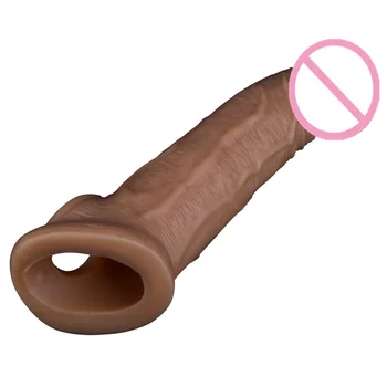Produžni kabel Rukava Penisa Sa seks-Igračkama 60 mm, Tekući Silikon Čvrste Višekratnu upotrebu Kondoma Glan Za Povećanje Muškog Penisa, Seks-shop