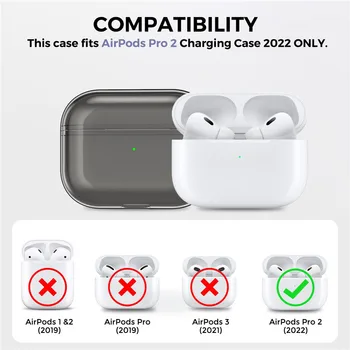 Prozirna torbica za AirPods Pro2 prozirna torbica za air pods pro 2nd Case pro 2022 Pribor za slušalice za airpod generacije pro2