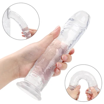 Realno dildo za žene blage gelove dojenče penis Crystal anal analni čep dildo erotske igračke penis kurac za analni dildo
