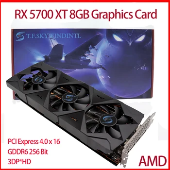 RX 5700XT GDDR6 8G 256 bita Igre Grafička kartica AMD Radeon RX 5700 Xt 256-Bit Desktop Grafičke kartice PC Računalo ETH Майнинг GPU