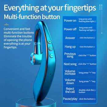 S109 Bluetooth Povezivanje Bežične Slušalice za sve pametne telefone za telefoniranje bez korištenja ruku Sportske Slušalice S Mikrofonom Drive Poziv na Posao-Slušalice
