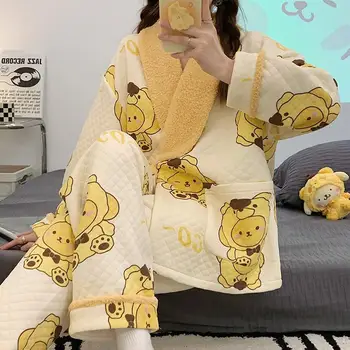 Sanrioed Cinnamonroll PomPurin Kawaii Anime Crtani film Odijelo Za Trudnice zračni pamuk anti-pilling Odjeća Za Hranjenje Pidžama Za Trudnice
