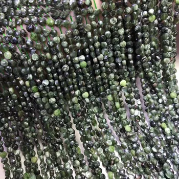 Slobodan perle серафинитовая zelena MONETA граненая 2*4 mm priroda za izradu nakita ogrlica 14 inča FPPJ prodaja na veliko