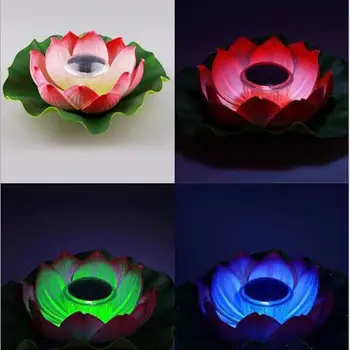 Solarni akcija lampa bazena Vrta Ribnjaka Obliku lotosova cvijeta Svjetlosti LED kupanju