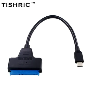 TISHRIC SATA NA USB 3,0 2,0/Type-C Adapter Za 2,5-Inčni Vanjski disk SDD Hard Disk SATA 13Pin 22-Pinski Linearni Pretvarač