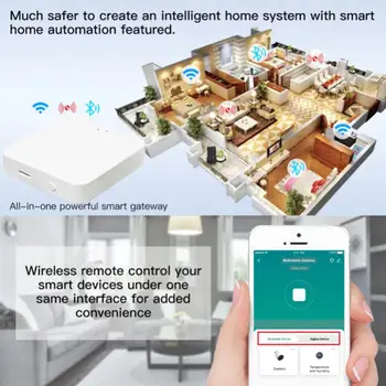 Tuya Smart Gateway Hub WiFi, ZigBee Multi-Mode Pametna Kuća Most Bežični Daljinski Upravljač Rad S Alexa Google Home