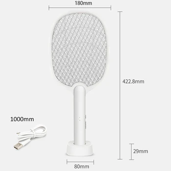 USB Punjenje od Komaraca letjeti swatter Električni Šok Инсектицидное Uređaj Zamka za Insekte 2-U-1 E-Lampa za uništavanje komaraca