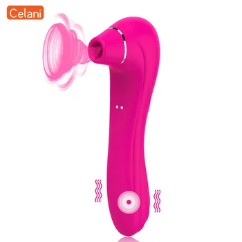Vibrator Da Sisa Klitoris, Stimulans G-Točke, Klitoris, Dildo, Vibrator, Model Usisavanje i Vibracije, Vodootporan Oralni Seks-Igračke za Žene