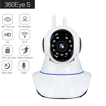 Wifi ip Kamere Inteligentno Automatsko Praćenje 2MP IR Cut Osnovna Skladište Sigurnosti IR za Noćni Vid 360 eye Kamera za video Nadzor Dječji Monitor