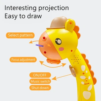 XXFCZ Dječji Led Projektor, Ploča Za Crtanje Dječji Stol Za Crtanje Stol Montessori Učenja Učenja Tableta Za Slova, Za Dječake I Djevojčice