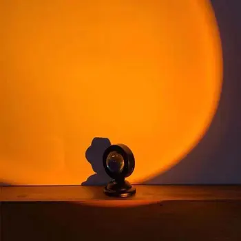 Zalazak Sunca Žarulja Led Neto Crvena Kalifornijska Lampa Podna Lampa Projektora Za Dnevni Boravak Lampa Slika Pozadina Zidni Dekor Šarene Svjetlo