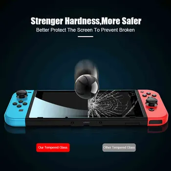 Zaštitni sloj Od Kaljenog Stakla Za Nintendo Nintendo Switch Zakrivljeno Sječivo Potpuno Pokriva Zaslon Zaštitnik NS Switch Lite Konzola
