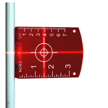 Zokoun crvene zrake horizontalne i vertikalne laserske linije laser cilj ploča ploča