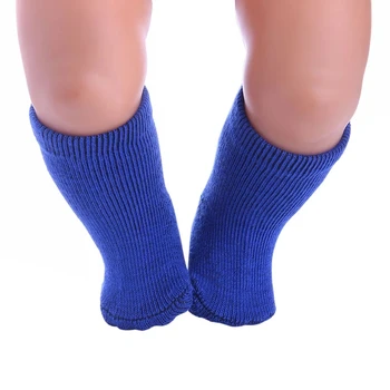 Čvrste Čarape za 18-inčni američke lutke i lutke 43 cm, Pribor Za Lutke Za Novorođenčad, Odjeće za lutke, Dječji Darovi